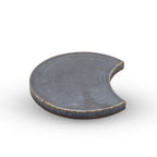 Thumbnail image #1 for Korin Inc Sho PLL-359 Ceramic Half Moon Plate, Bronze, 7-1/2"