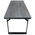 Thumbnail image #2 for Oak Street Compcor JUB3072-TABLE Outdoor Picnic-Style Table with 30 x 72 in Tabletop and Powder-Coated Steel Frame
