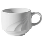 Thumbnail image #1 for Tableware Solutions USA Everest by Continental 21CCEVE037 White Stackable China Cup, 7-1/2 oz Case of 24