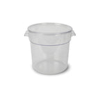 Thumbnail image #1 for Concasse MCRRL4000 4-Liter Round Clear Polycarbonate Storage Container with Lid Case of 12