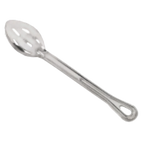 Thumbnail image #1 for Browne USA Foodservice Conventional 572133 13-Inch Stainless Steel Slotted Serving Spoon with Grooved Handle
