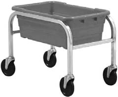 Product image #1 for Quantum Mobile End-Loading Tub Rack, Welded Aluminum, 1-Tub Capacity