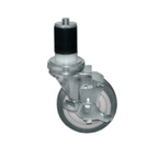 Thumbnail image #1 for Component Hardware CMS5-4RBB 4-Inch Polyurethane Swivel Expanding-Stem Caster with Side Brake, 250-lb Capacity