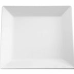 Thumbnail image #1 for Libbey APS Germany - Pure APS 83407 Square Melamine Serving Tray, White, 8-3/8"L x 8-3/8"W x 1-1/4"H