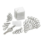 Thumbnail image #1 for Alpine Industries ADI689-50 White Plastic Key Tags, 50-Pack Case of 40