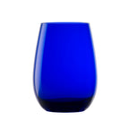 Thumbnail image #1 for Global Tableware Collective Stolzle, Elements Z3520012EL050 Blue Crystalline Tumbler Glass, 16-1/2 oz. Case of 2 Dozen