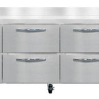 Thumbnail image #1 for Continental Refrigerator RA93NBS-D 93" Refrigerated Worktop Base with 6 Drawers, Half-Height Door, Stainless Steel Top