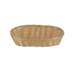 Thumbnail image #1 for Thunder Group PLBB850 Oblong Woven Plastic Fast Food Basket, Natural Tan, 8-1/4" x 4-1/4" x 2" Case of 144