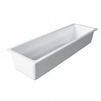 Thumbnail image #2 for G.E.T. Modern American - EGS B24206-W Melamine Food Pan, GN 1/2 Long, 20-3/4" x 6-1/4" x 3-3/4"H, White Case of 3