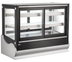 Thumbnail image #5 for Omcan 48-Inch Square Countertop Self-Service Refrigerated Display Case, 9 Cu. Ft., Black, Sliding Glass Doors