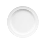 Thumbnail image #1 for G.E.T. Simplicity - EGS B91PL-W 9-Inch Round White Melamine Plate, Narrow Rim Case of 12