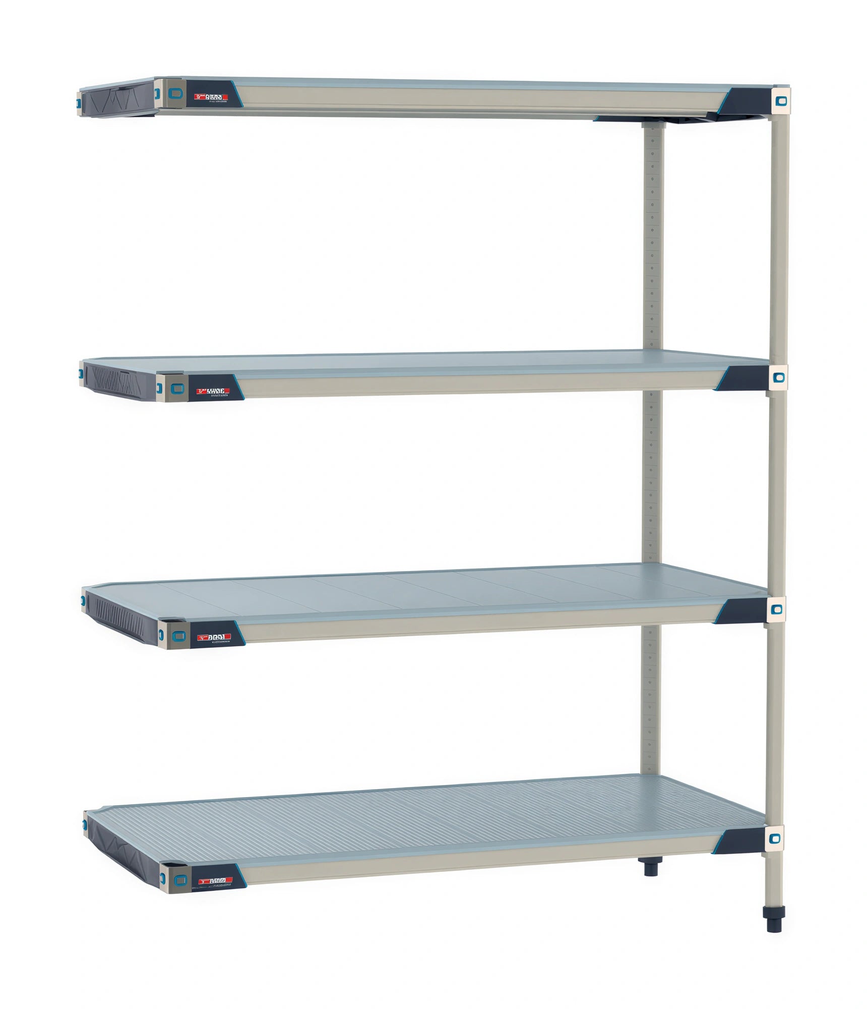Refigeration Rack MetroMax i MX-1854F-63-A4 Solid Polymer Add-On Shelving, 4-Shelf – USA ...