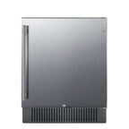 Thumbnail image #1 for Summit Commercial FF27BSS Commercial Reach-In All-Refrigerator, 27 in, 4.98 cu ft, Black Cabinet, Stainless Steel Door, Indoor/Outdoor