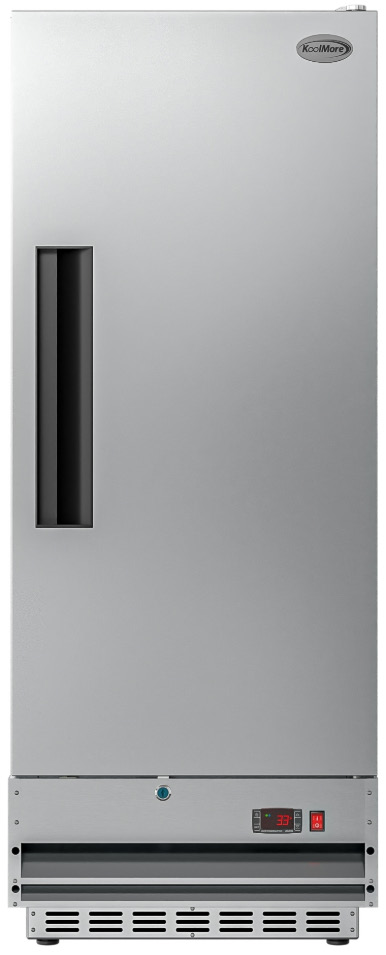 Product image #9 for KoolMore 25-Inch Wide 12 Cu. Ft. One-Section Reach-In Refrigerator with Solid Door and Bottom-Mount Refrigeration