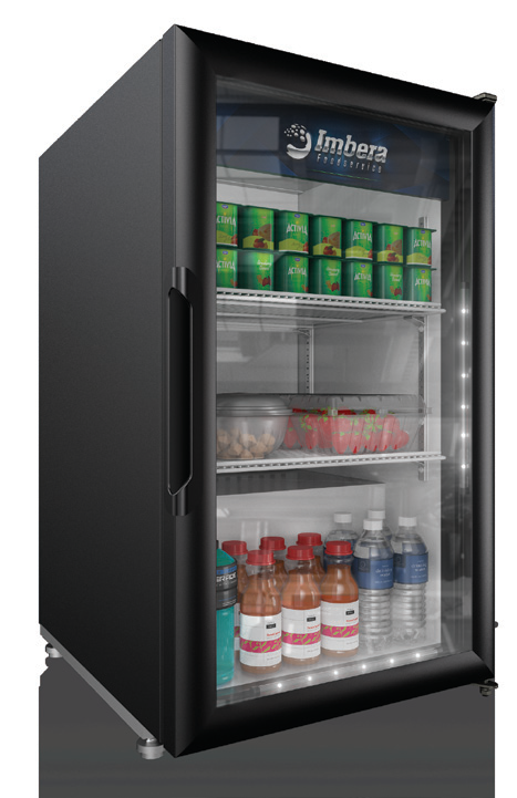 Product image #5 for Elite Series One-Section Countertop Reach-In Refrigerated Display Refrigerator, 5.1 Cu. Ft., Black, Single Glass Door