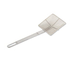 Thumbnail image #1 for Browne USA Foodservice 571922 Stainless Steel Square Mesh Skimmer, 6" Bowl, 19" Overall Length