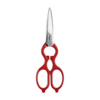 Thumbnail image #1 for Zwilling J.A. Henckels 1005709 Multi-Purpose Kitchen Shears with Jar Lifter, Bottle/Screw Cap Opener, Micro-Serrated Stainless Steel Blades, Red Non-S