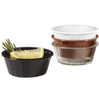Thumbnail image #1 for G.E.T. ER-020-CL . . 2 oz Clear SAN Fluted Ramekin Dozen Case of 4 Dozen