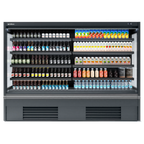 Thumbnail image #1 for Infrico USA IAG-ML18PIM1 Open-Air Refrigerated Merchandiser, 4-Tier, Stainless Steel, Self-Contained, 77"W x 34-13/16"D x 78-3/4"H