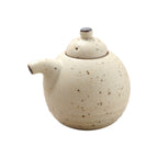 Thumbnail image #1 for Korin Inc Mikage SPT-134-L White China Sphere Sauce Pot with Lid, 5.7 oz.