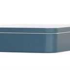 Thumbnail image #1 for Cal-Mil 24131-10-111 Square Melamine Bento Box, 10.5"W x 10.5"D x 3"H, Stone Blue Case of 3