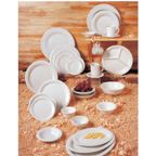 Thumbnail image #2 for Thunder Group CR5608V Melamine Salad Bowl, 8 oz, 6 in, Ivory Case of 8 Dozen
