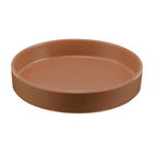 Thumbnail image #1 for Cal-Mil Hudson 22017-8-109 Round Melamine Serving Plate, 8-1/4" Diameter, Terra Cotta, Stackable Case of 6