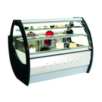 Thumbnail image #1 for GTI Designs MTX-Series MX-1500P 62-Inch Refrigerated Bakery Display Case, Double Curved Glass Front, 2 Shelves, White