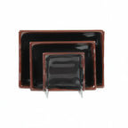 Thumbnail image #1 for Thunder Group Tenmoku 2404TM Square Melamine Sauce Dish, 3 oz, 4 in Case of 12 Dozen