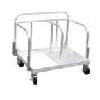 Thumbnail image #1 for New Age Industrial 51702 Universal Sheet Pan & Steam Table Pan Dolly, Aluminum, 600 lb Capacity, Holds 18"x26" & 12"x20" Pans