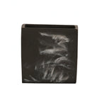 Thumbnail image #2 for Cal-Mil 22055-4-124 Square Resin Condiment Jar, Black Marble Swirl, 4"W x 4"D x 4"H Case of 3