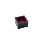 Thumbnail image #1 for Korin Inc NR-OMS-7 6 oz Square Plastic Sake Box, Black, Dishwasher Safe