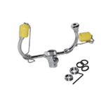 Thumbnail image #1 for Eagle Group 326272 Faucet-Mount Emergency Eyewash Unit with Pull Valve, Dust Covers and Polished Chrome Finish