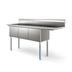 Thumbnail image #6 for KoolMore 75-Inch 3-Compartment Commercial Sink with Right-Hand Drainboard and Backsplash