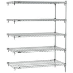 Thumbnail image #1 for Metro Super Erecta SA-2124C-63-A5 Super Adjustable Wire Add-On Shelving Unit, 24"W x 21"D x 63"H, 800 lb. capacity per shelf, 2000 lb. capacity per