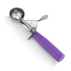 Thumbnail image #1 for New Star Foodservice Inc. 34905 Ice Cream Disher Scoop Portioner, #40 (1 oz), Stainless Steel, Purple Handle Case of 72
