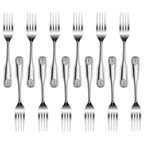 Thumbnail image #2 for New Star Foodservice Inc. 58284 Dinner Fork, 18/0 Stainless Steel, 3mm Gauge, Shell Pattern Case of 24 Dozen