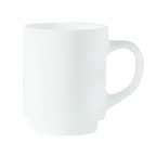 Thumbnail image #1 for Cardinal Restaurant White by Arcoroc 36140 8 oz Fully Tempered Glass Coffee Mug Case of 3 Dozen
