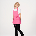 Thumbnail image #1 for Chef Works F10 -HOT-0 Three-Pocket Apron, Hot Pink, Unisex, Adjustable Neck Buckle, Poly/Cotton, 24"L x 27.5"W