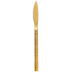 Thumbnail image #1 for Kadra Kitchenware Vikko Dine VF-KN40-SG Steak Knife, Brushed Gold, 18/10 Stainless Steel, Sage Case of 144