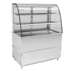 Thumbnail image #1 for RPI Industries Vienna VIAS3-27-R-CV-SC-INS Self-Service Refrigerated Grab-and-Go Display Case, 44-1/4"W, Curved Glass, 2 Adjustable Shelves