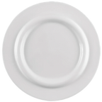 Thumbnail image #1 for Vertex China Opera OP-H8 China Plate, 9-1/2-Inch Round, Wide Rim, Bright White 1 Dozen
