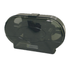 Thumbnail image #1 for Thunder Group PLRPD396 Jumbo Twin Toilet Tissue Dispenser, Transparent Plastic, Key-Lock, Holds Two 9-Inch Rolls Case of 3