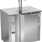 Thumbnail image #1 for Victory Refrigeration VDDN36HC-S 36" Direct Draw Beer Dispenser, 1-Door, 1/2 Keg, Single Tower, Dual Faucets, Stainless Steel
