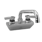 Thumbnail image #1 for Component Hardware Encore KL45-4008-SE1 Commercial Wall-Mount Faucet, 4" Centers, 8" Stainless Steel Swing Spout, Compression Valves