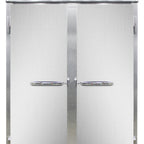 Thumbnail image #1 for Continental Refrigerator Designer Line DL2W-SA-PT-SD-GD Pizza Holding Cabinet, Pass-Thru, Two-Section, Stainless Steel, Digital Thermometer