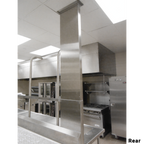 Thumbnail image #2 for IMC/Teddy UC-72 Utility Chase, 4"D x 16"W x 72"H, 18 Gauge Stainless Steel, Removable Access Panels & Collar