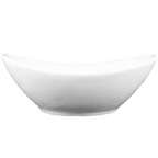 Thumbnail image #1 for Vertex China Contour CO-B7 Porcelain Crescent Pasta Bowl, 16 oz, 7-1/2" x 5-3/4", Rolled Edge Case of 2 Dozen