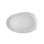 Thumbnail image #1 for CAC China Art Deco ART-13 Porcelain Free-Form Platter, 12 x 8 in, Bone White 1 Dozen