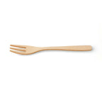 Thumbnail image #1 for JB Prince SIER RB518 Disposable Bamboo Fork, 70% Bagasse and 30% Wood Pulp Case of 2400
